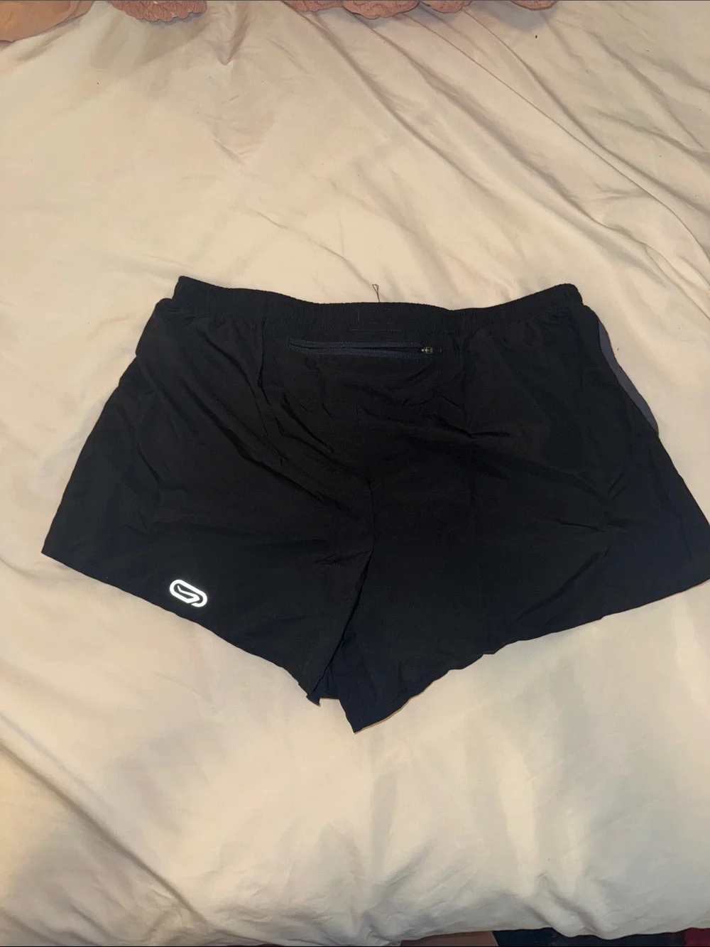 Athletic Running Shorts with Contrast Side Panels